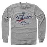 Mens Long Sleeve Heather Gray