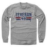 Mens Long Sleeve Heather Gray