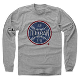 Mens Long Sleeve Heather Gray