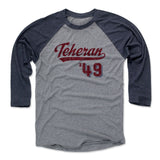 Mens Baseball T-Shirt Navy / Heather Gray