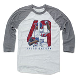 Mens Baseball T-Shirt Heather Gray / Ash