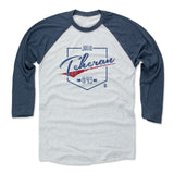 Mens Baseball T-Shirt Indigo / Ash