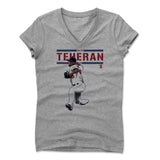 Womens Women's V-Neck Athletic Gray