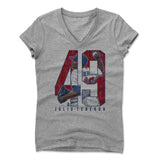 Womens Women's V-Neck Athletic Gray