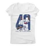 Womens Women's V-Neck White